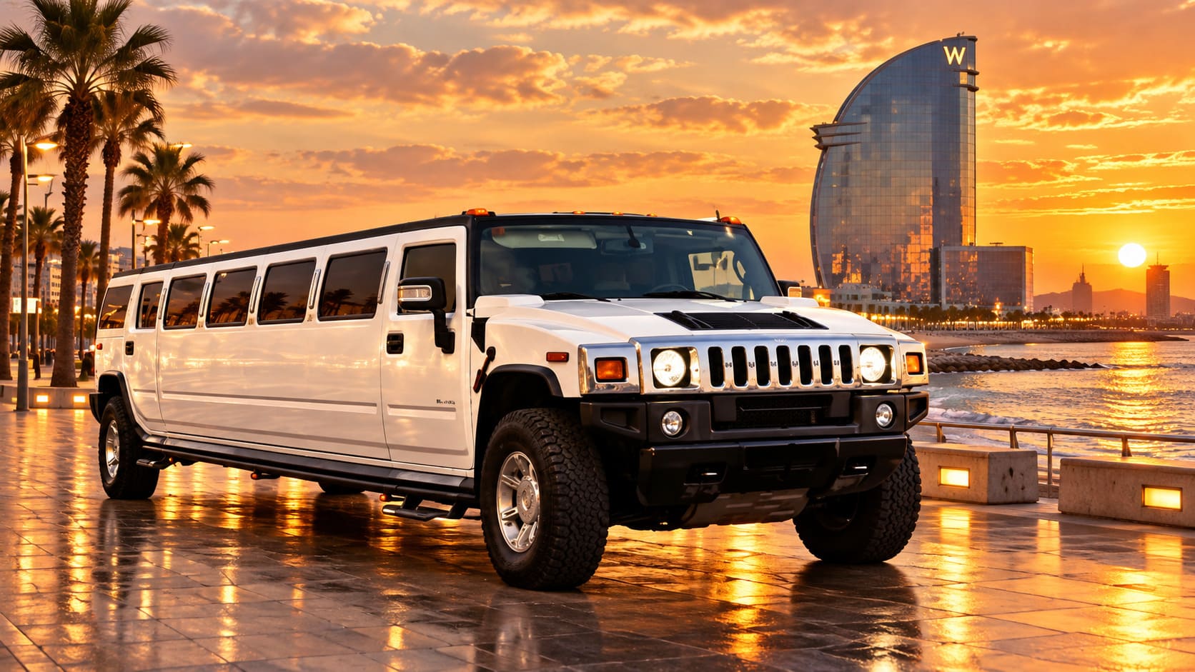 limusina Hummer Blanca
